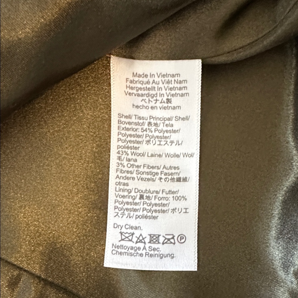 J. Crew Forest Green Women's Dress Coat - Picture 12 of 12